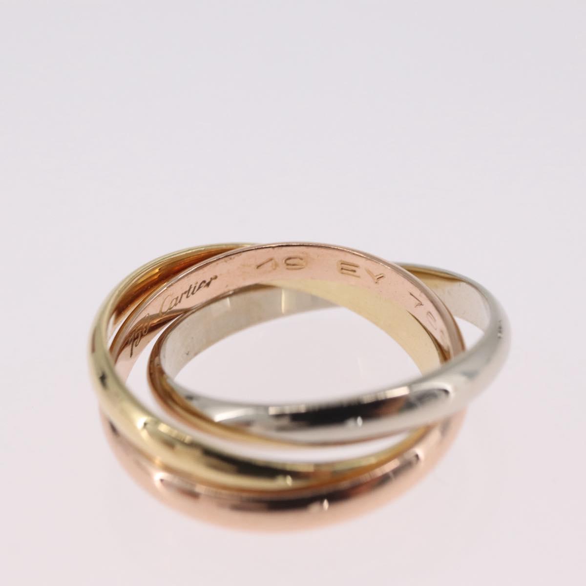 Cartier Trinity Ring 18K Gold (750) Silver Auth am12922SM