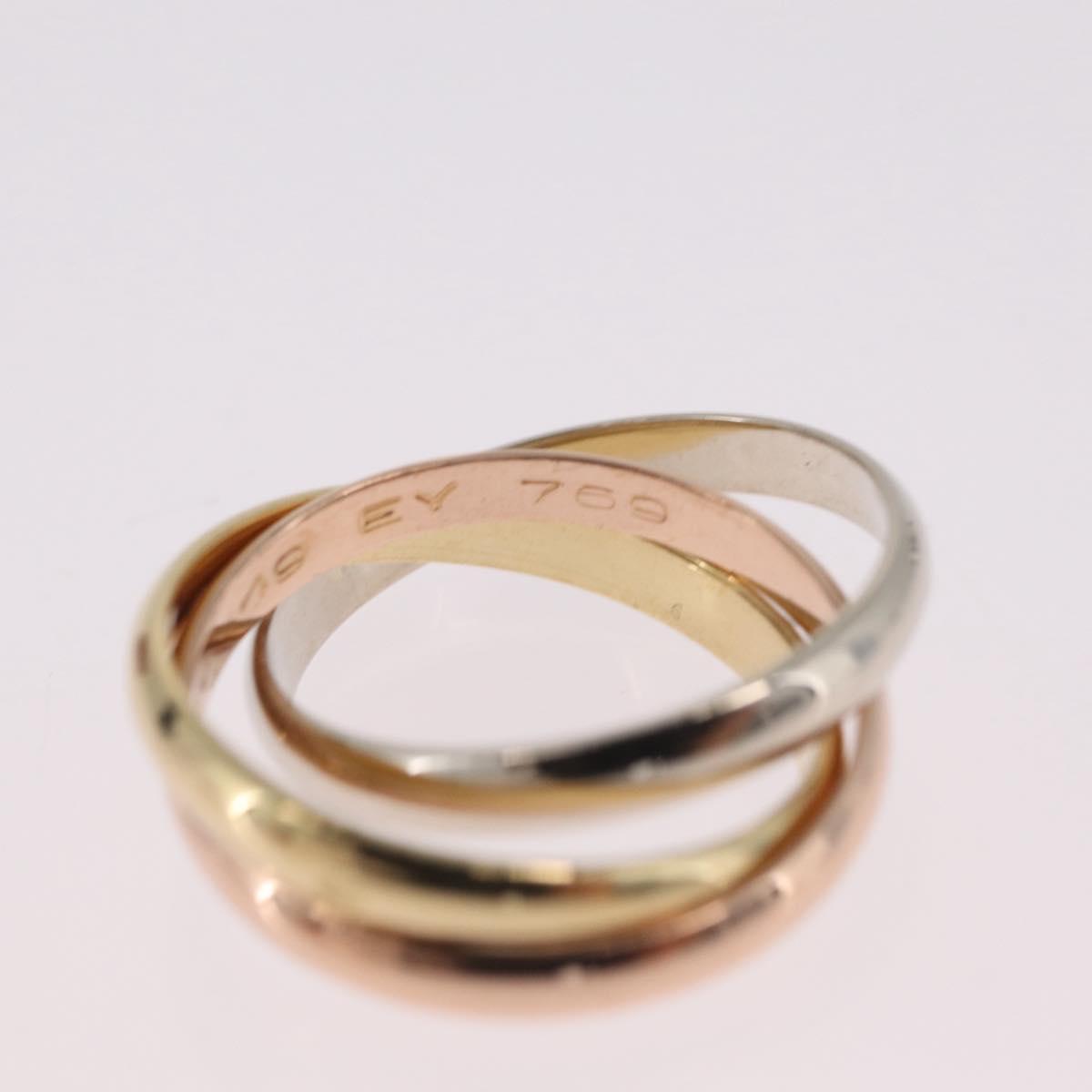 Cartier Trinity Ring 18K Gold (750) Silver Auth am12922SM