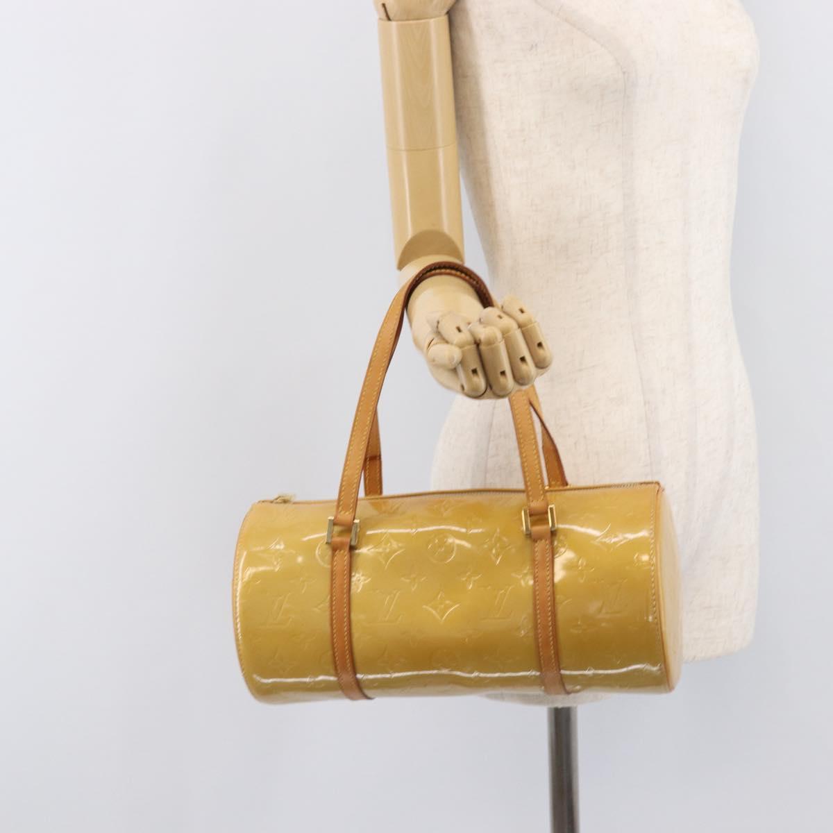 LOUIS VUITTON Monogram Vernis Bedford Hand Bag Beige M91006 LV Auth am12929V