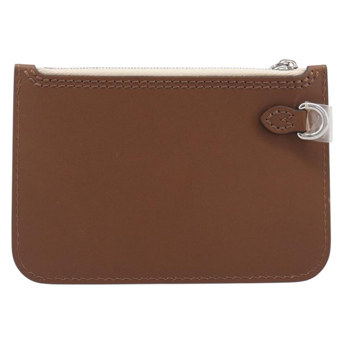LOUIS VUITTON Mahina PM Pouch Leather Brown LV Auth am12934V