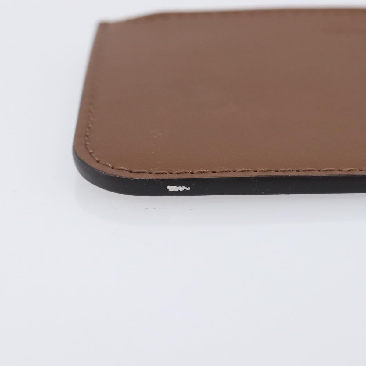 LOUIS VUITTON Mahina PM Pouch Leather Brown LV Auth am12934V