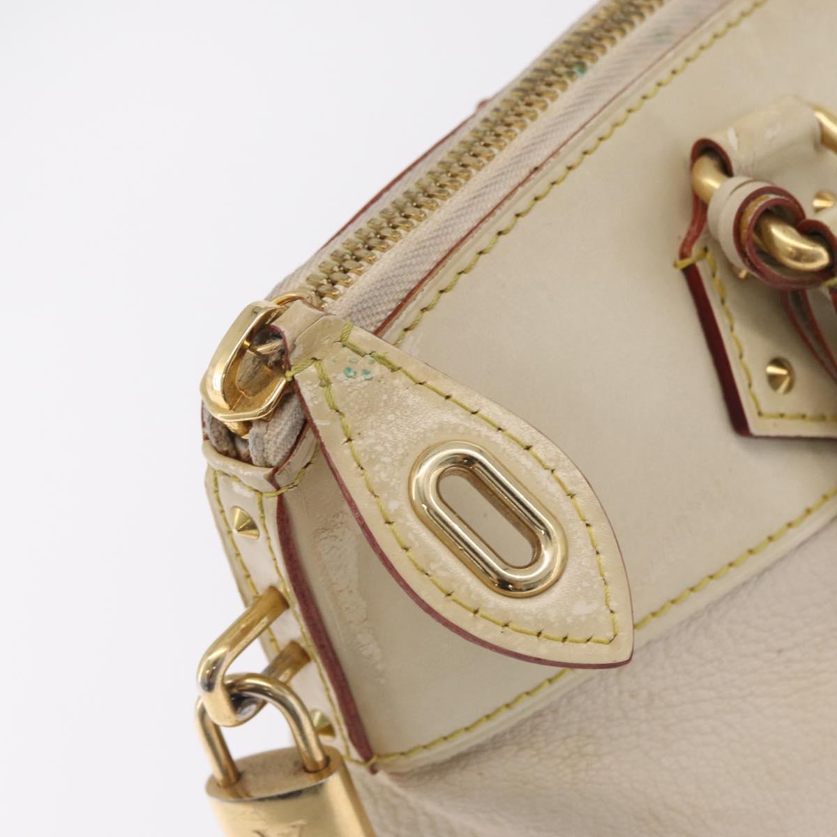 LOUIS VUITTON Suhari Rock It PM Hand Bag White M91887 LV Auth am12951