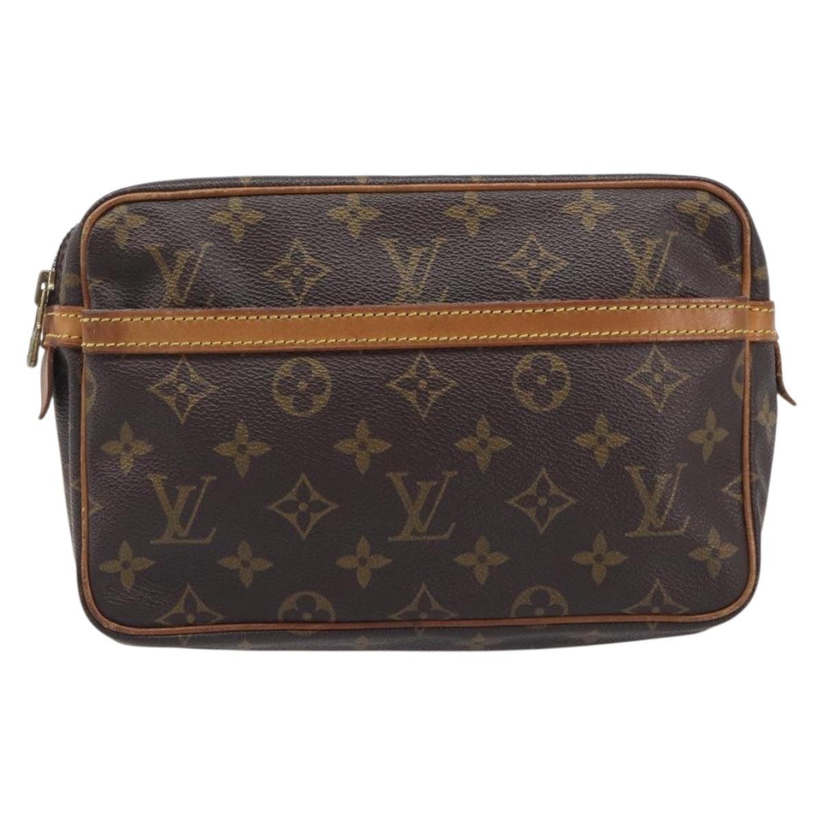 LOUIS VUITTON Monogram Compiegne 23 Clutch Bag M51847 LV Auth am12954A