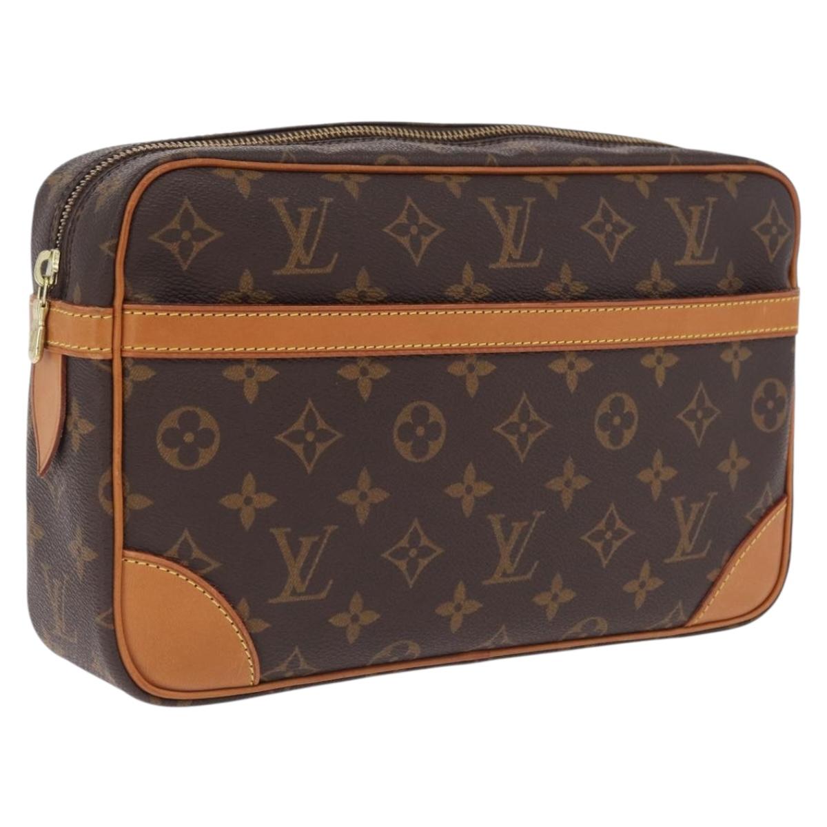 LOUIS VUITTON Monogram Compiegne 28 Clutch Bag M51845 LV Auth am12970A
