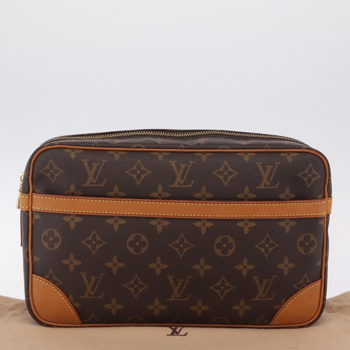 LOUIS VUITTON Monogram Compiegne 28 Clutch Bag M51845 LV Auth am12970A