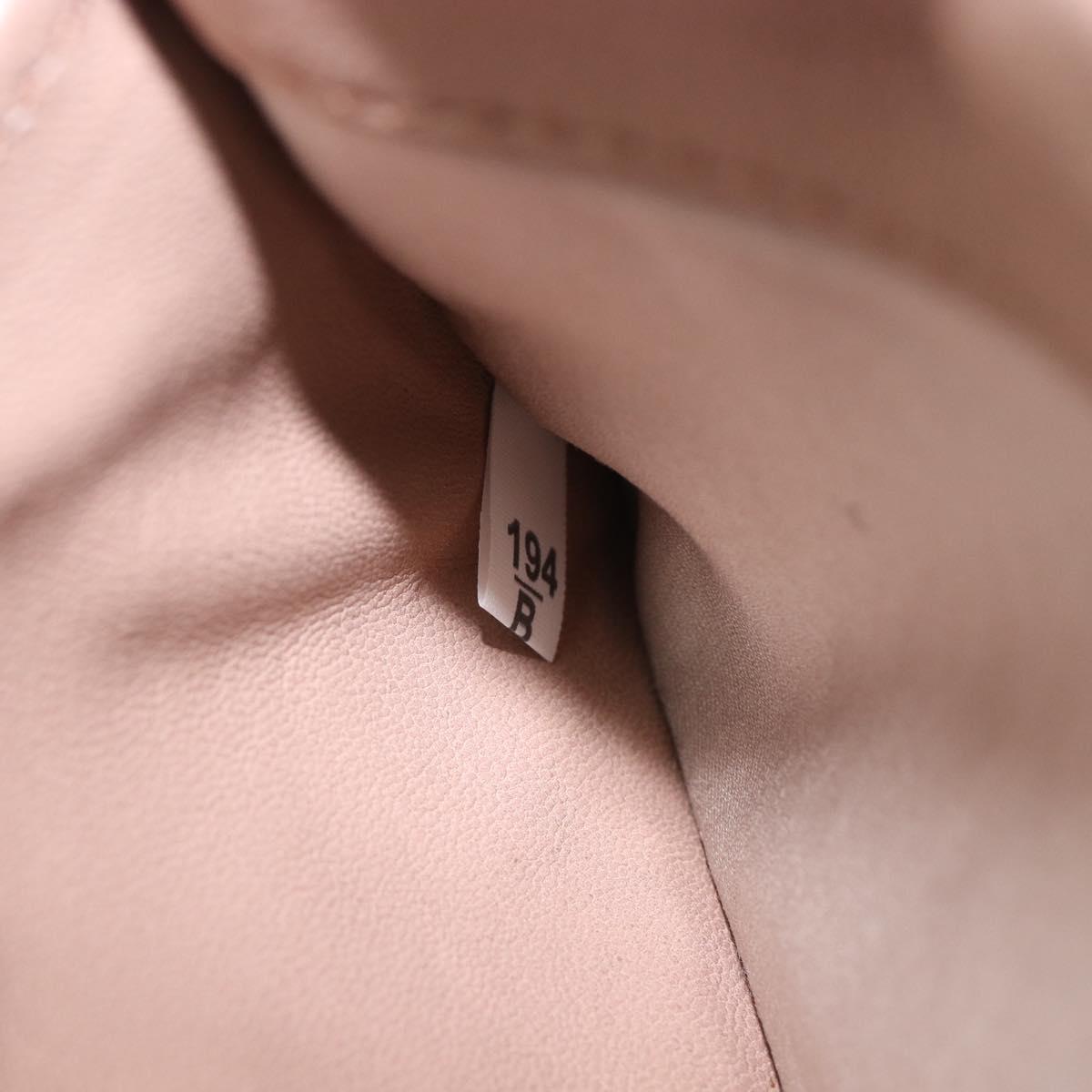 Miu Miu Matelasse Chain Shoulder Bag Leather Pink Gold RTC540 Auth am12975V