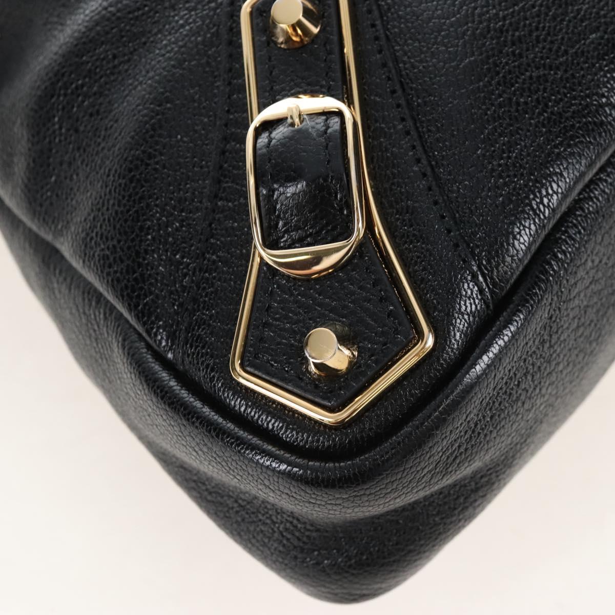 Balenciaga Classic Metallic Edge Town Leather 2way Black 390149 Auth am12980SAM