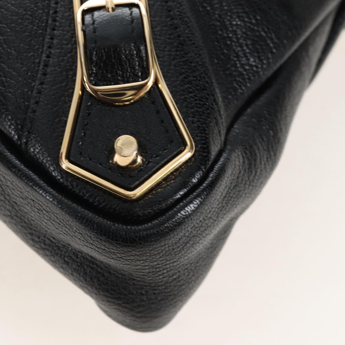 Balenciaga Classic Metallic Edge Town Leather 2way Black 390149 Auth am12980SAM