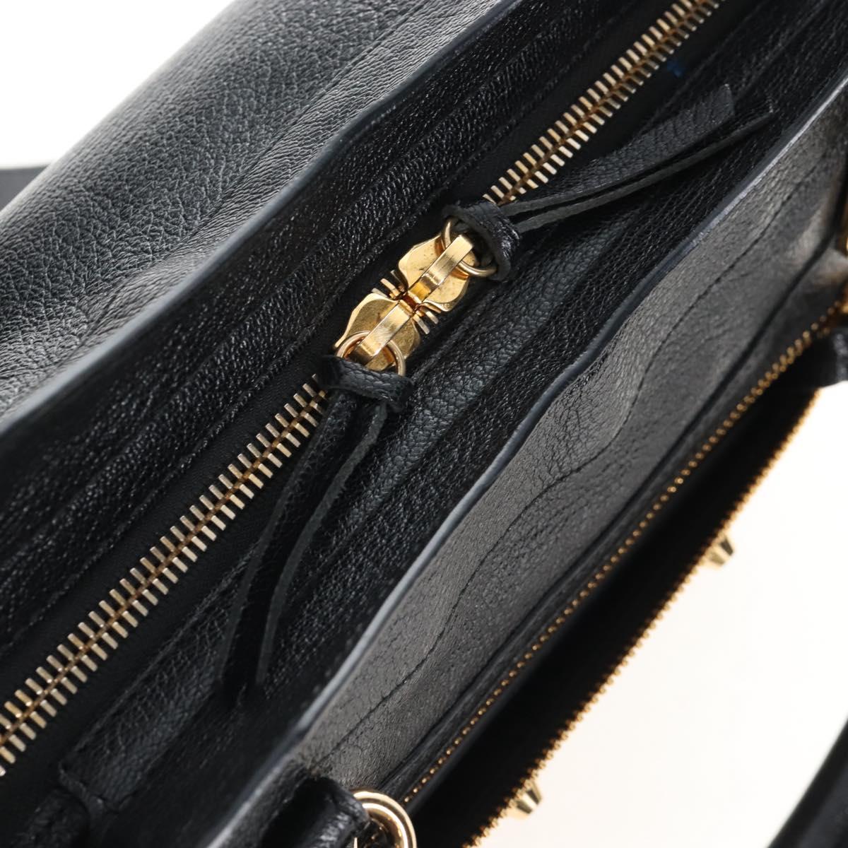 Balenciaga Classic Metallic Edge Town Leather 2way Black 390149 Auth am12980SAM