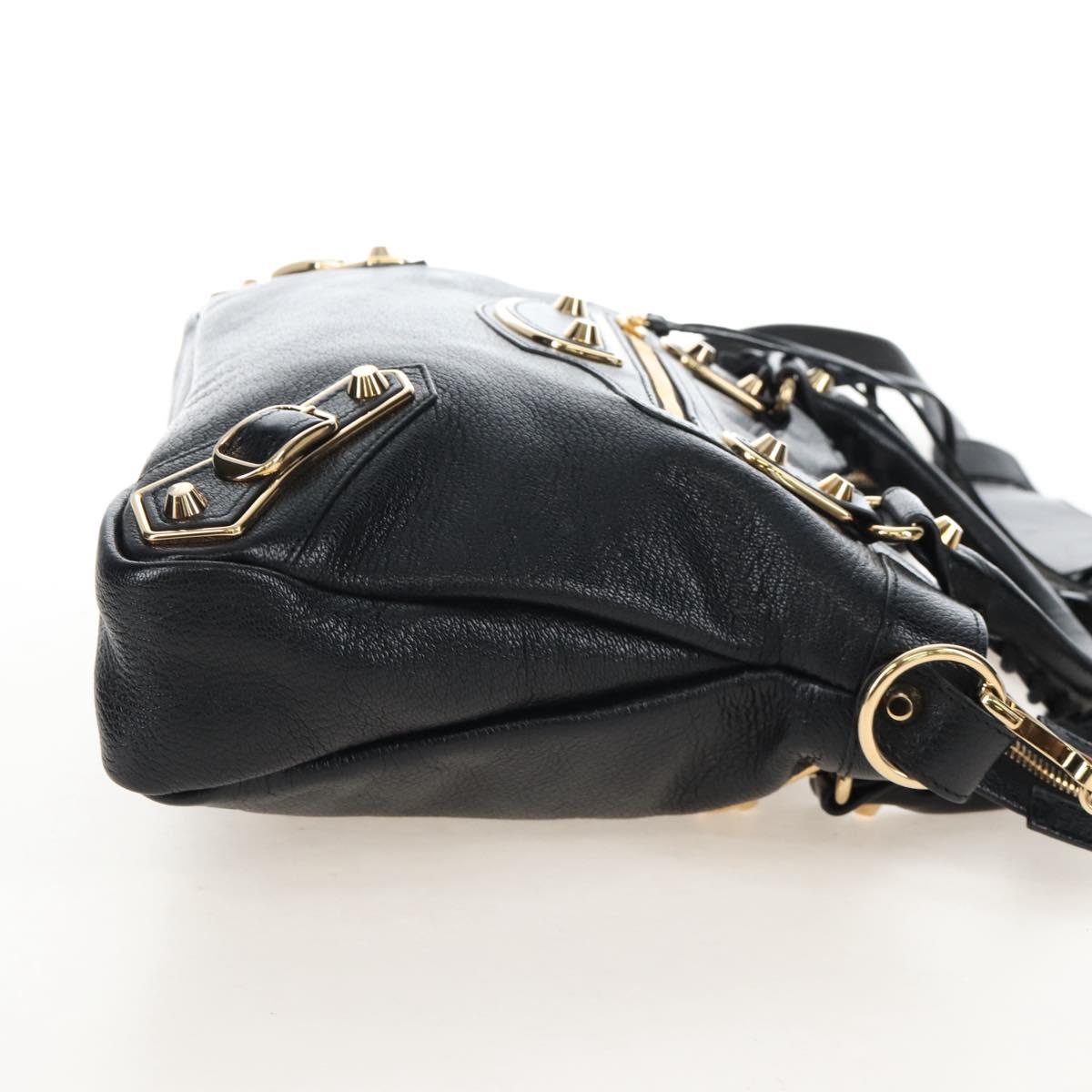 Balenciaga Classic Metallic Edge Town Leather 2way Black 390149 Auth am12980SAM