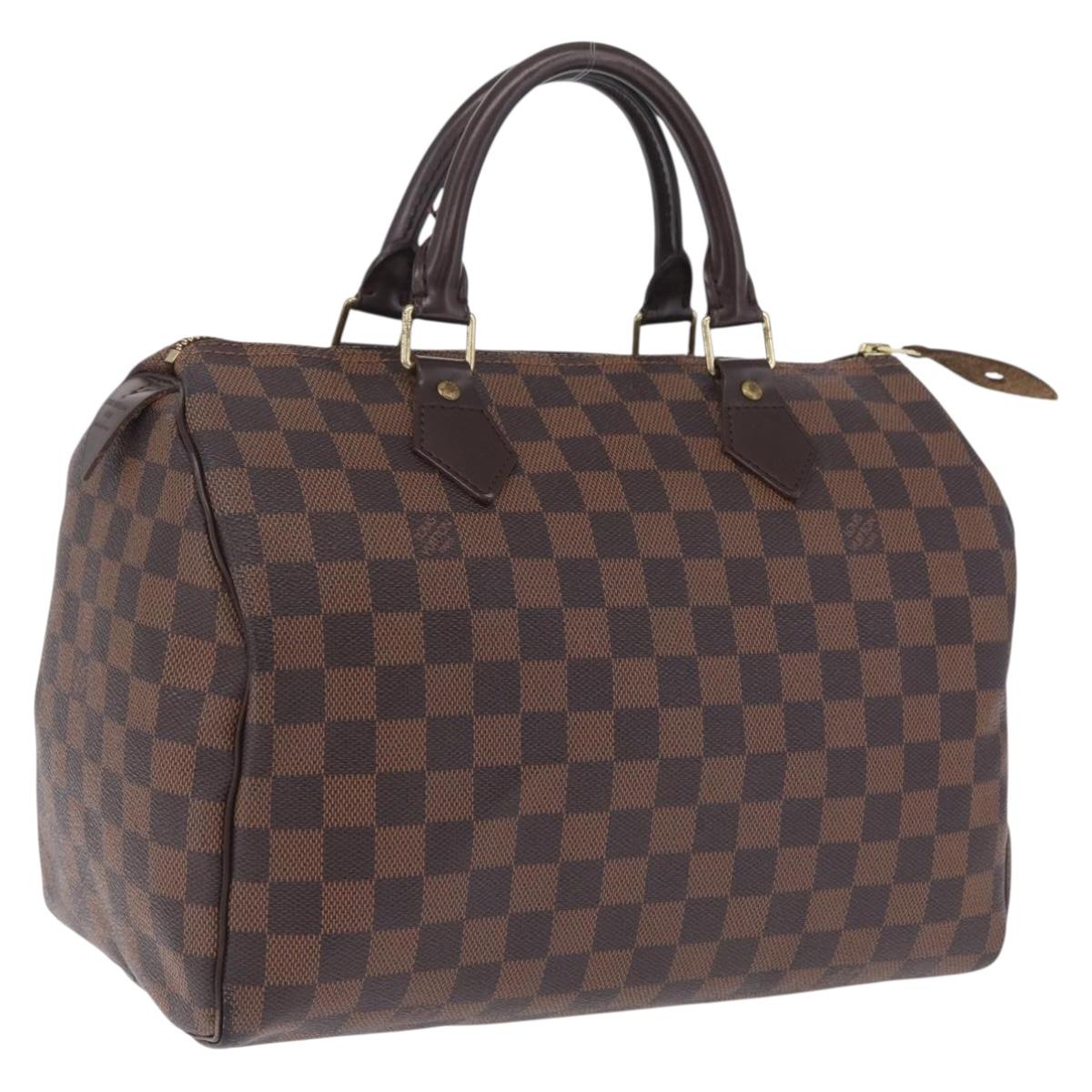 LOUIS VUITTON Damier Ebene Speedy 30 Hand Bag N41364 LV Auth am12994V
