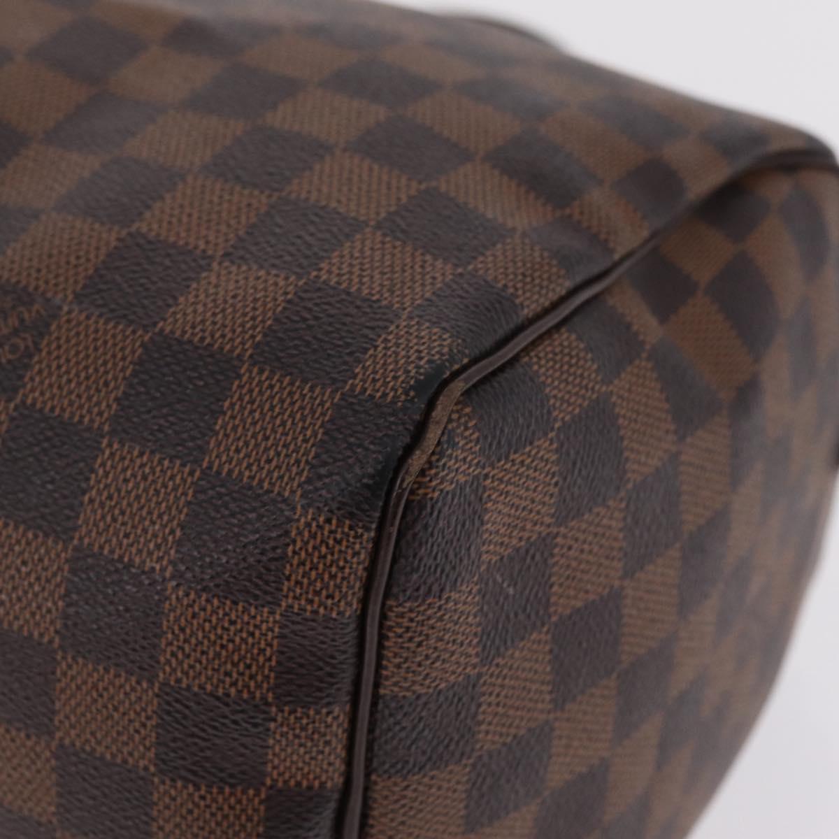 LOUIS VUITTON Damier Ebene Speedy 30 Hand Bag N41364 LV Auth am12994V