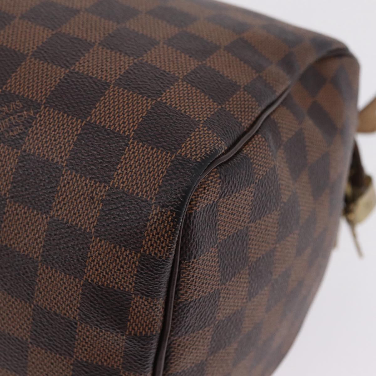 LOUIS VUITTON Damier Ebene Speedy 30 Hand Bag N41364 LV Auth am12994V