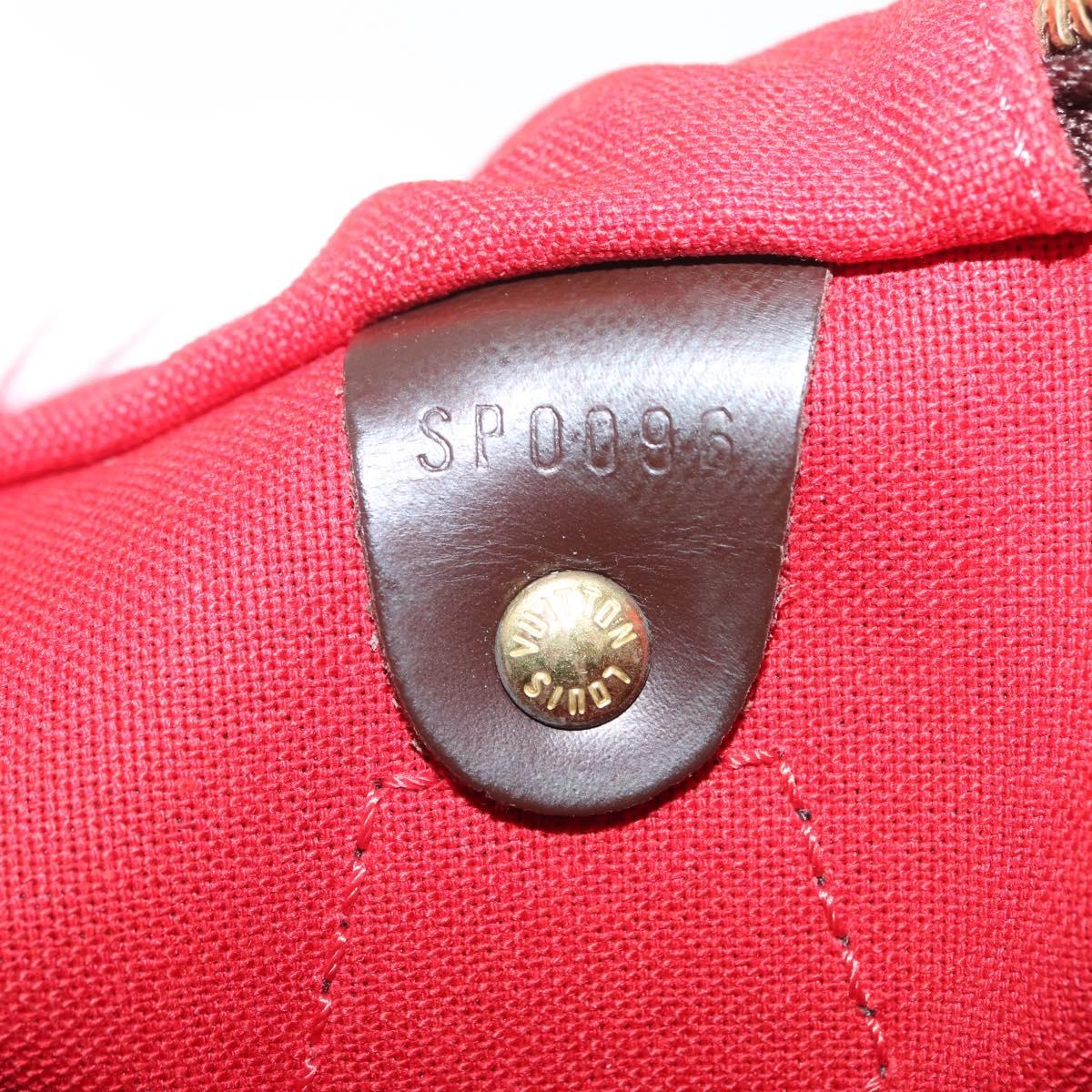 LOUIS VUITTON Damier Ebene Speedy 30 Hand Bag N41364 LV Auth am12994V