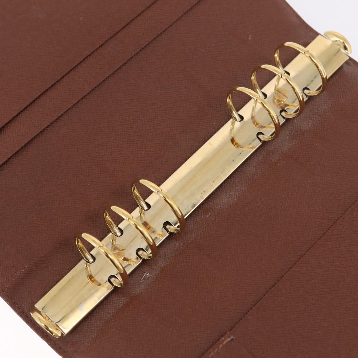 LOUIS VUITTON Monogram Agenda GM Day Planner Cover R20006 LV Auth am13005