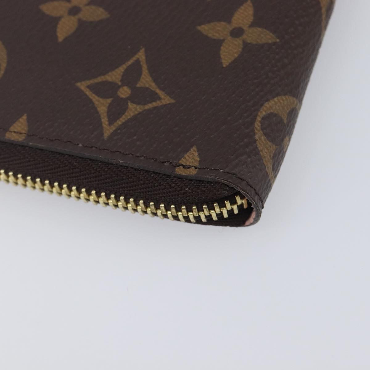LOUIS VUITTON Monogram Portefeuille Clemence Long Wallet M61298 LV Auth am13017M