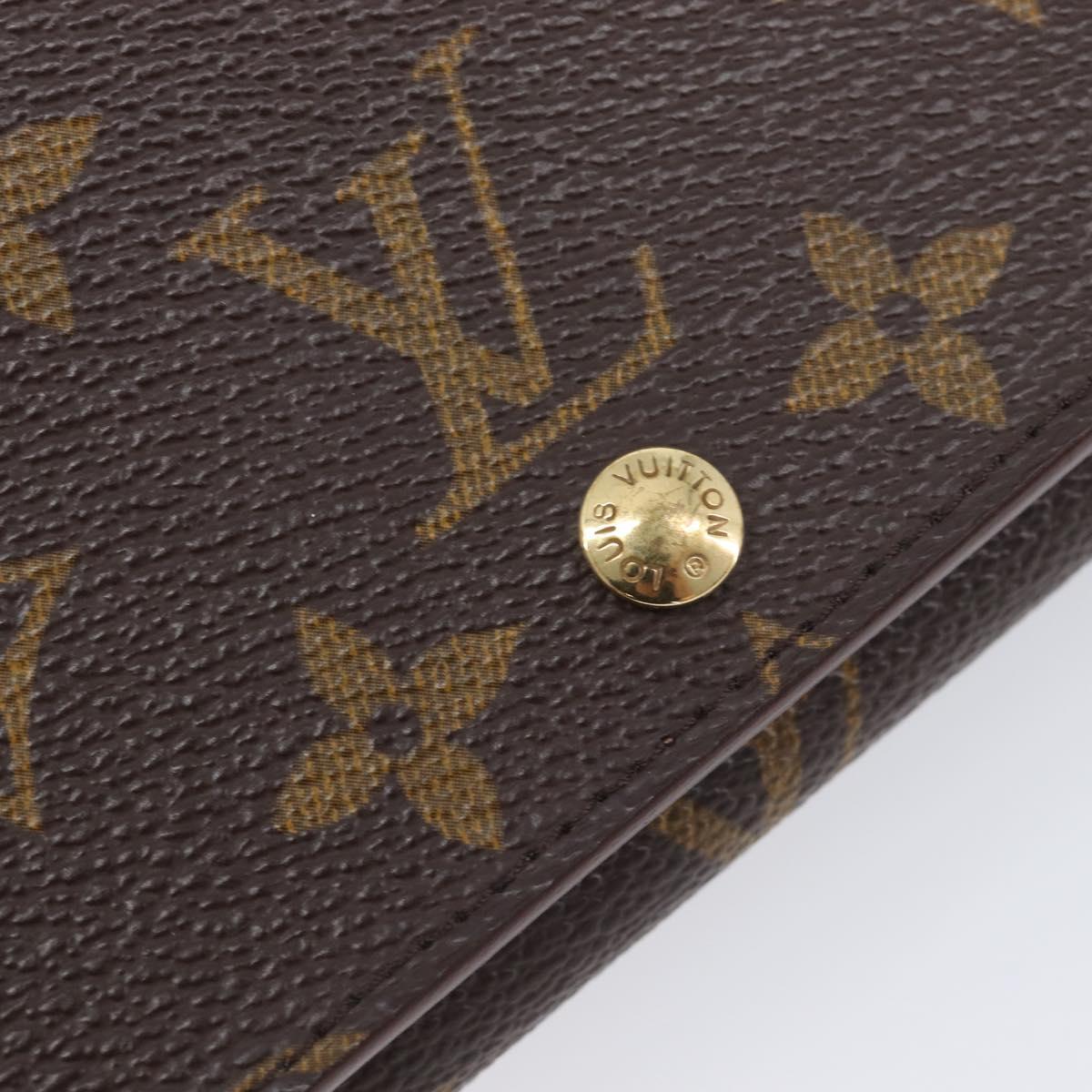 LOUIS VUITTON Monogram Portefeuille Tresor Bifold Wallet M61736 LV Auth am13024V