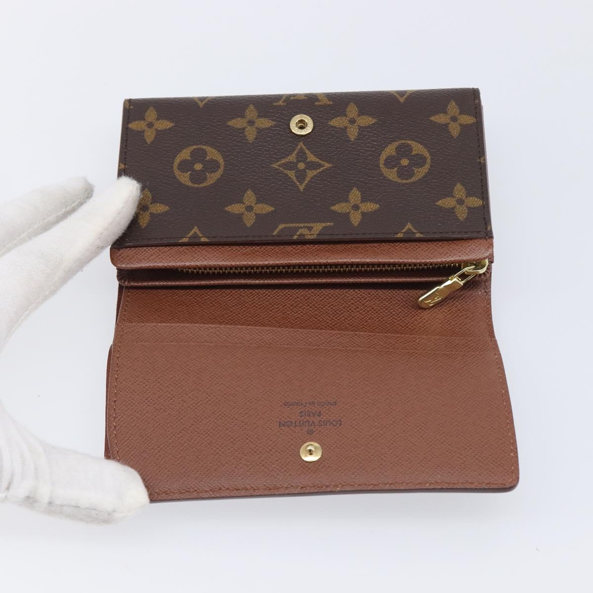 LOUIS VUITTON Monogram Portefeuille Tresor Bifold Wallet M61736 LV Auth am13024V