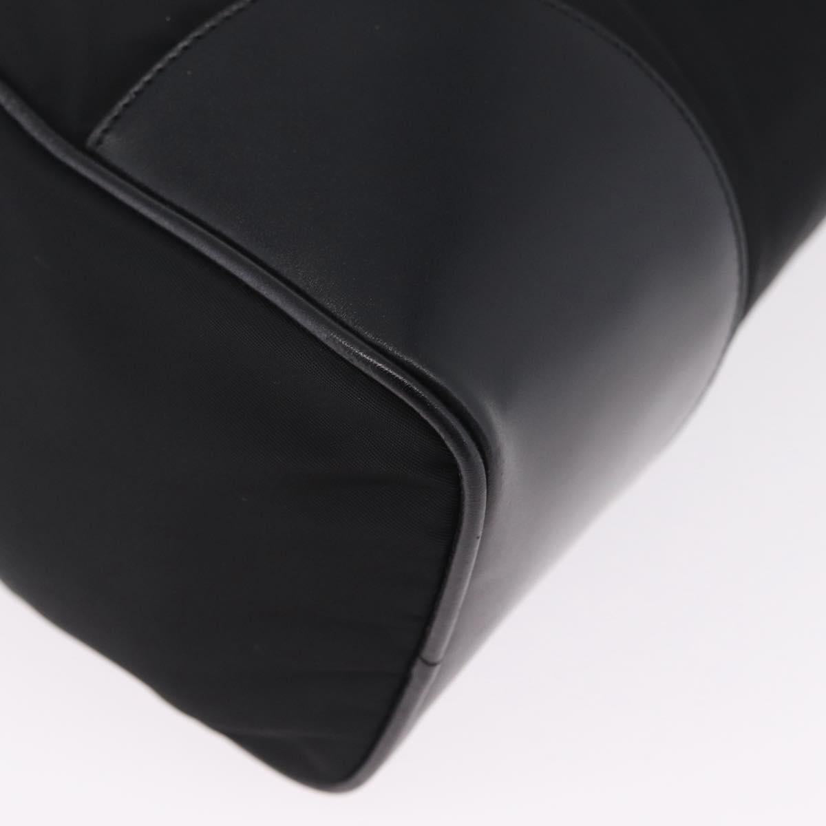 PRADA Shoulder Hand Bag Nylon Black Silver BR0607 Auth am13028V