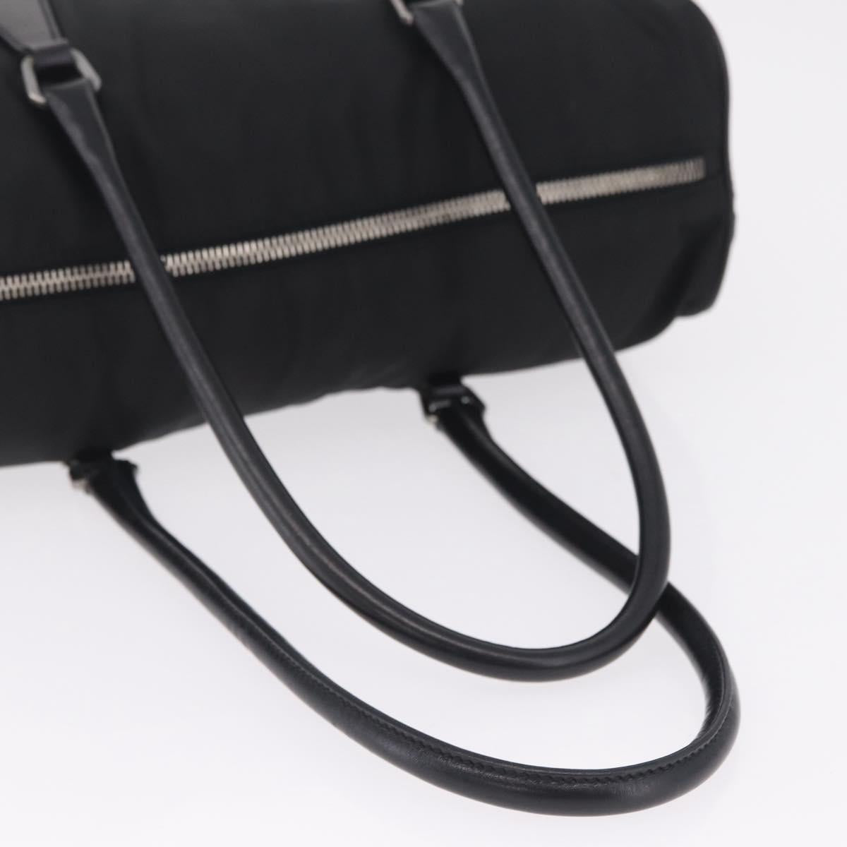 PRADA Shoulder Hand Bag Nylon Black Silver BR0607 Auth am13028V