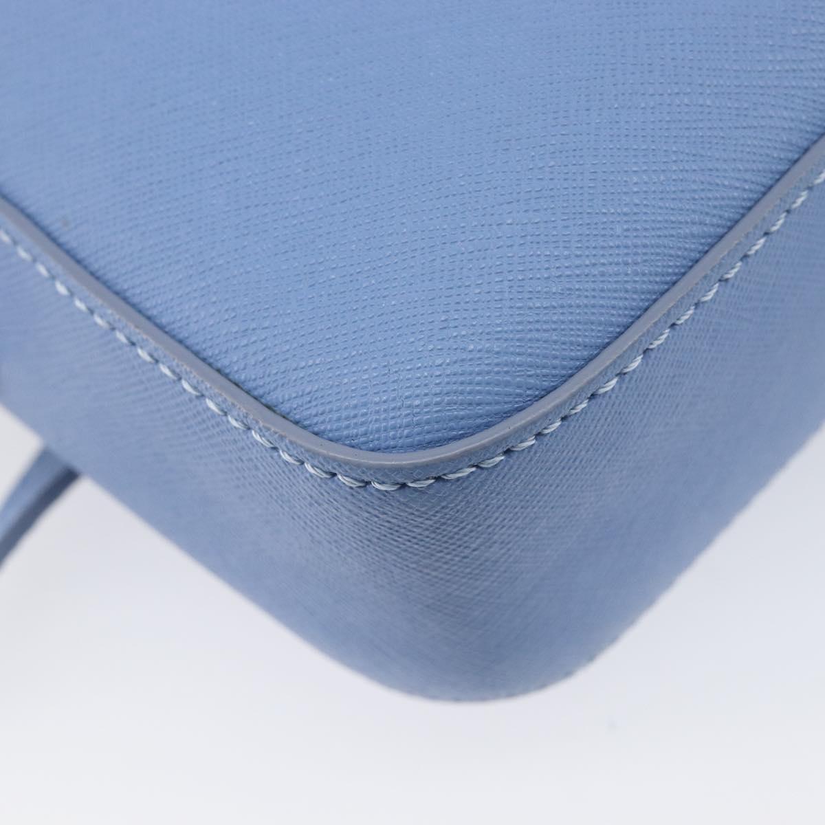 Vivienne Westwood Shoulder Bag Leather Light Blue Silver Auth am13035V