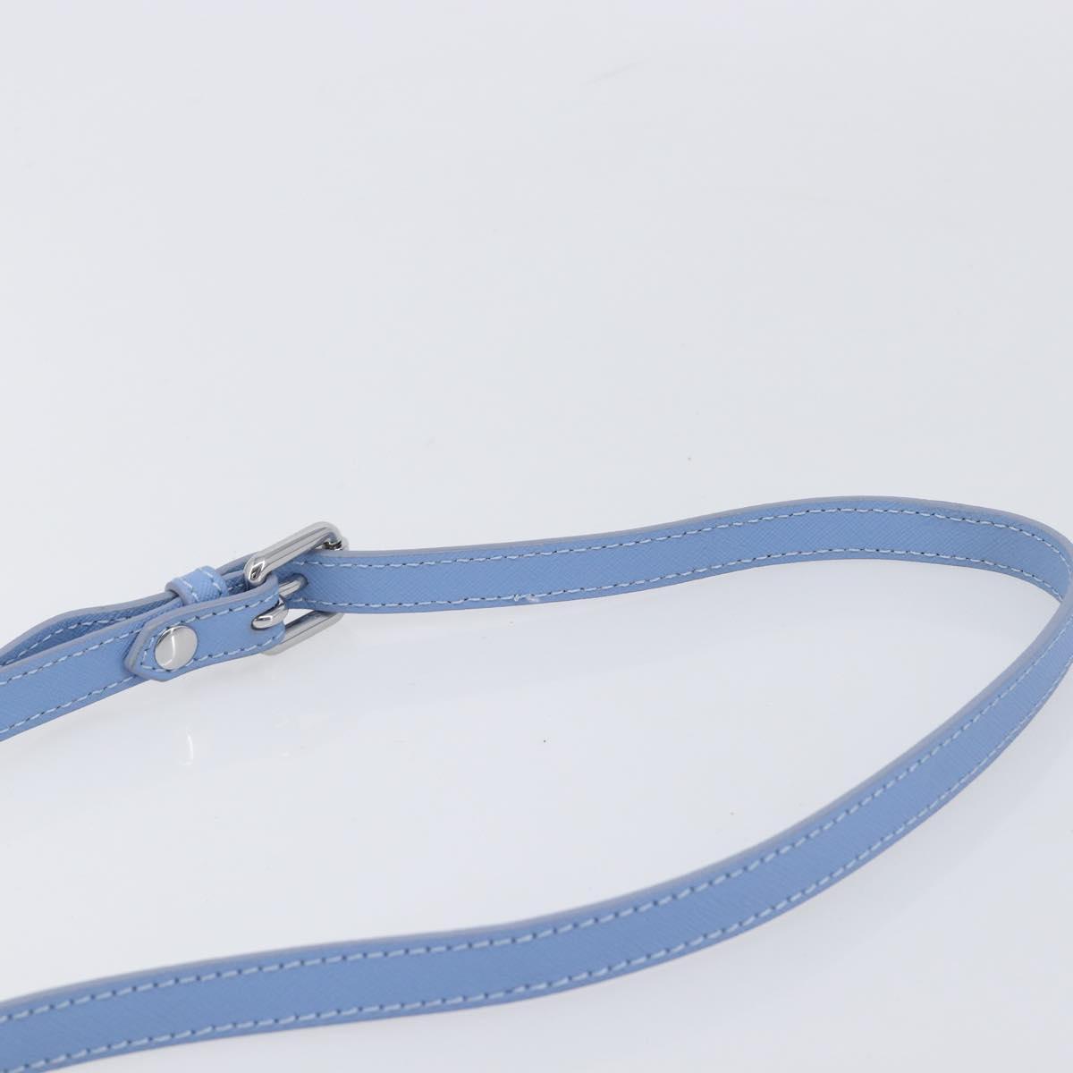 Vivienne Westwood Shoulder Bag Leather Light Blue Silver Auth am13035V