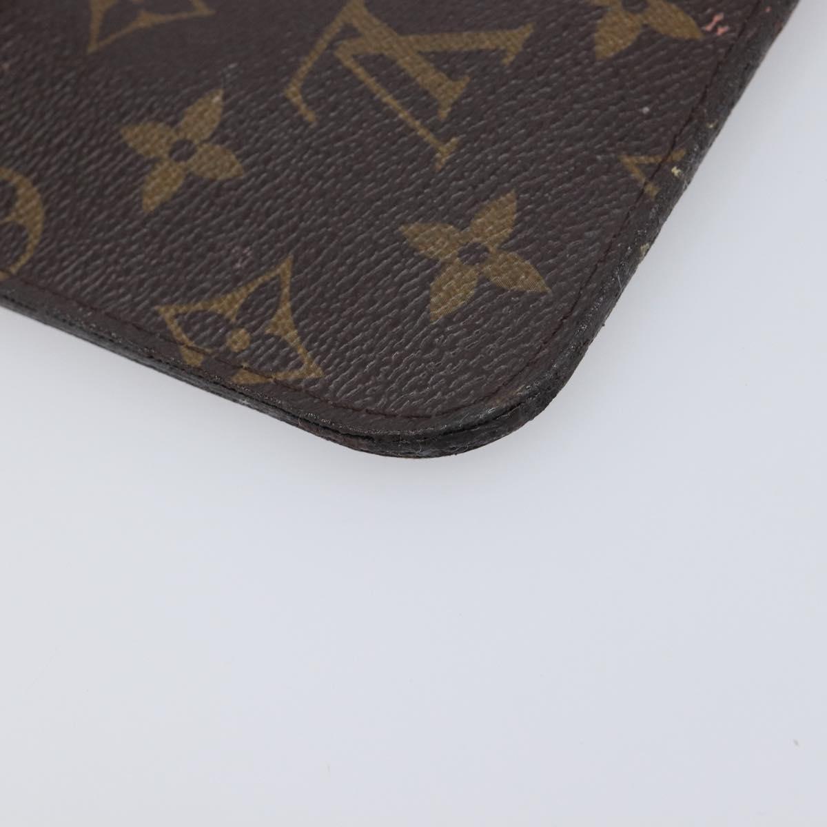 LOUIS VUITTON Monogram Neverfull MM Pouch LV Auth am13087