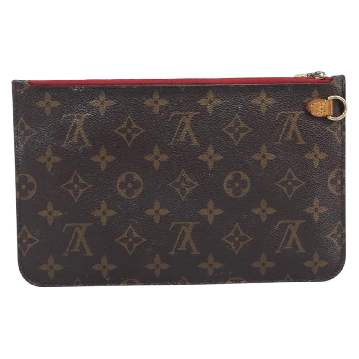 LOUIS VUITTON Monogram Neverfull MM Pouch LV Auth am13087