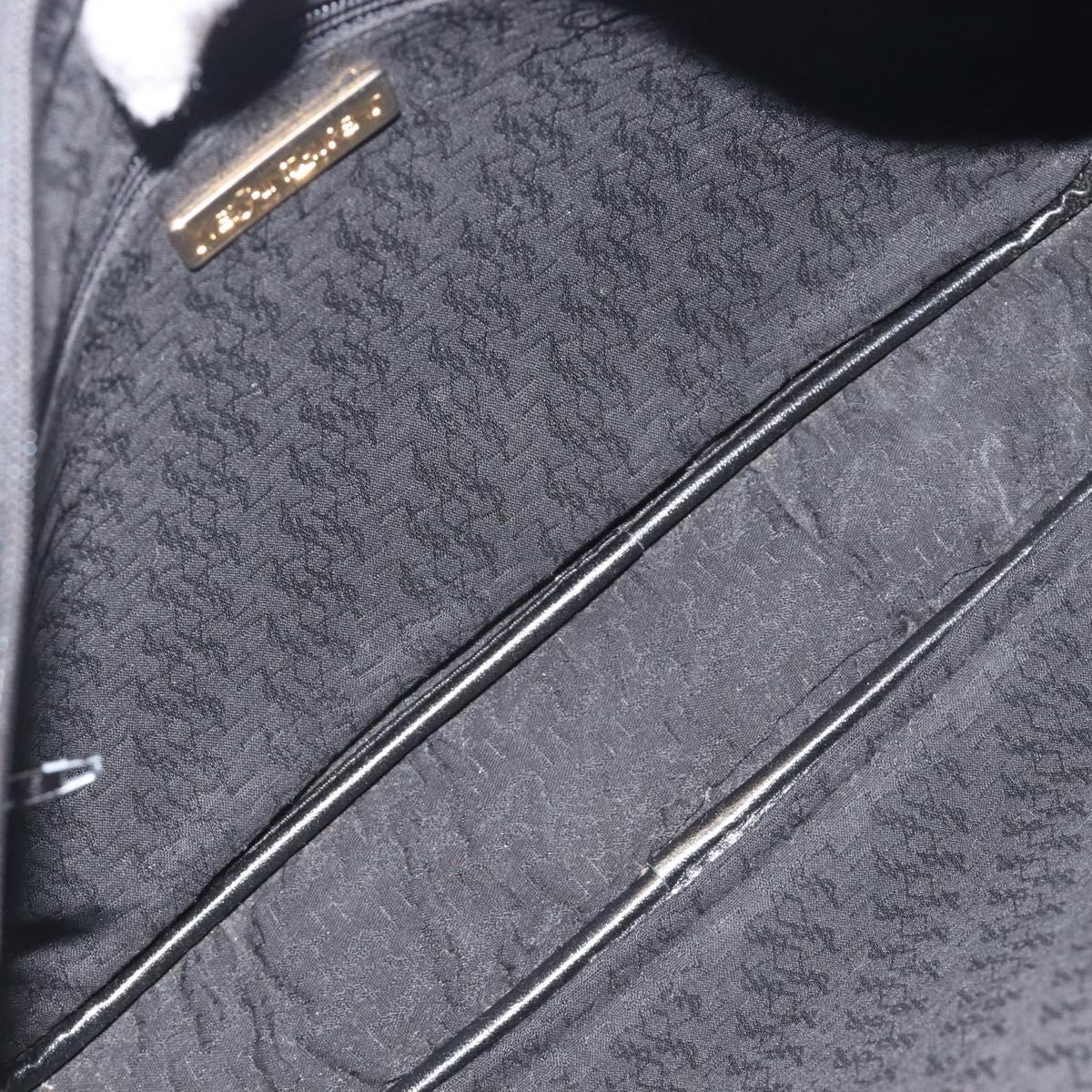 Saint Laurent Cassandra Logo Shoulder Bag Leather Black Gold Tone Auth am13091A