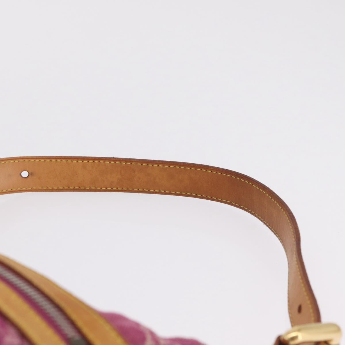 LOUIS VUITTON Monogram Denim Buggy PM Shoulder Bag Pink M95212 LV Auth am13094V