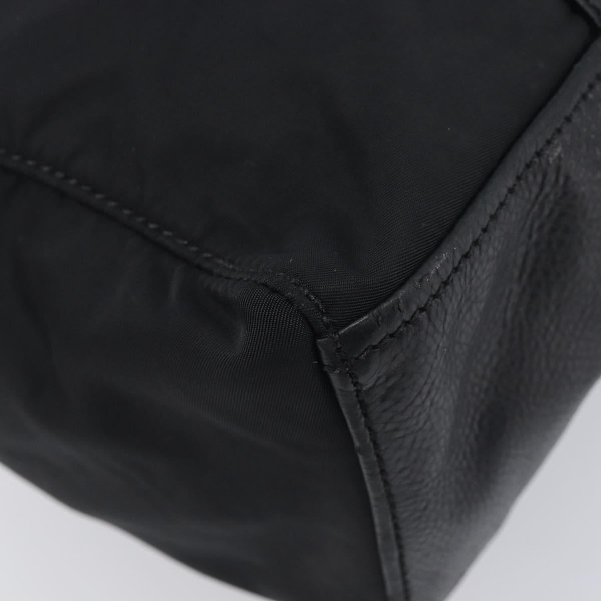 PRADA Shoulder Bag Nylon Black Silver Auth am13098A
