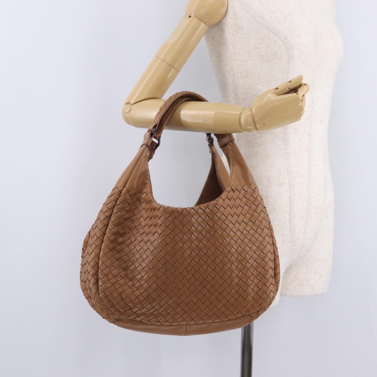 Bottega Veneta INTRECCIATO Campana Shoulder Bag Leather 125787 Auth am13103V