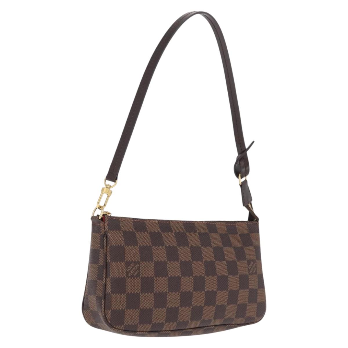 LOUIS VUITTON Damier Ebene Pochette Accessoires Pouch N41206 LV Auth am13111M