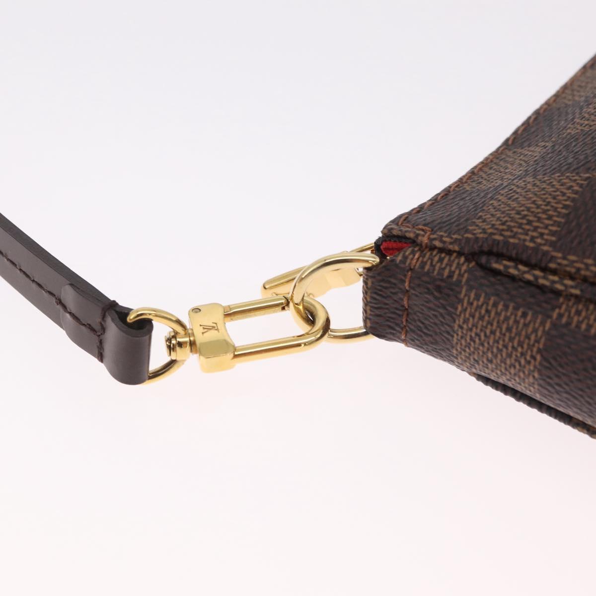 LOUIS VUITTON Damier Ebene Pochette Accessoires Pouch N41206 LV Auth am13111M