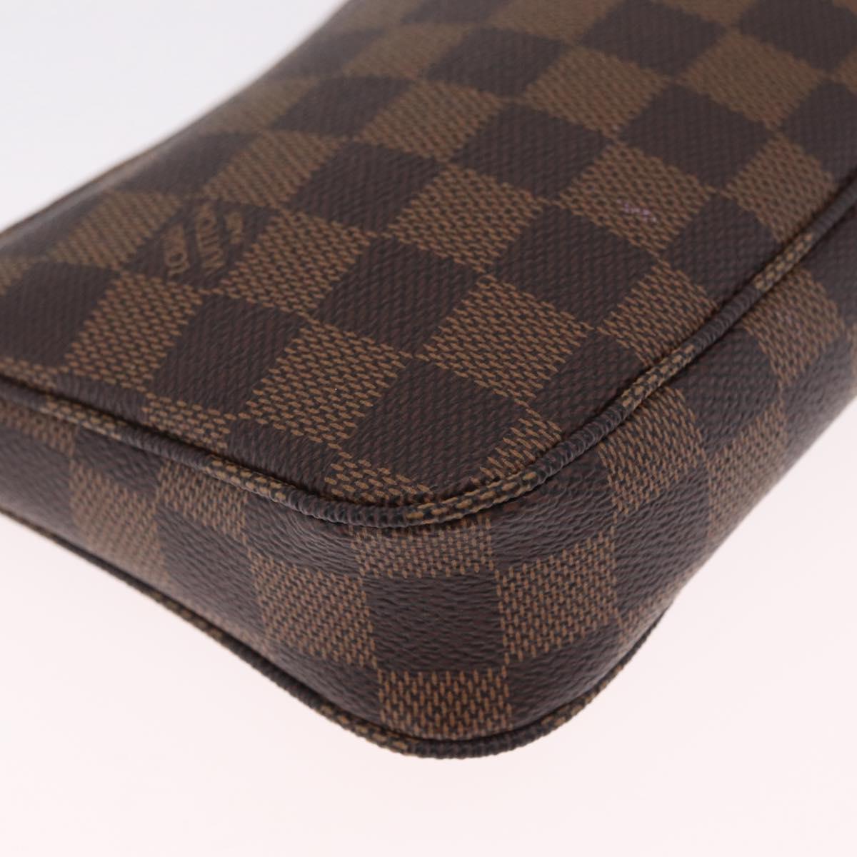 LOUIS VUITTON Damier Ebene Pochette Accessoires Pouch N41206 LV Auth am13111M