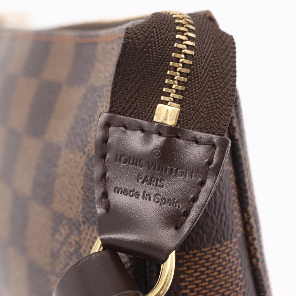 LOUIS VUITTON Damier Ebene Pochette Accessoires Pouch N41206 LV Auth am13111M