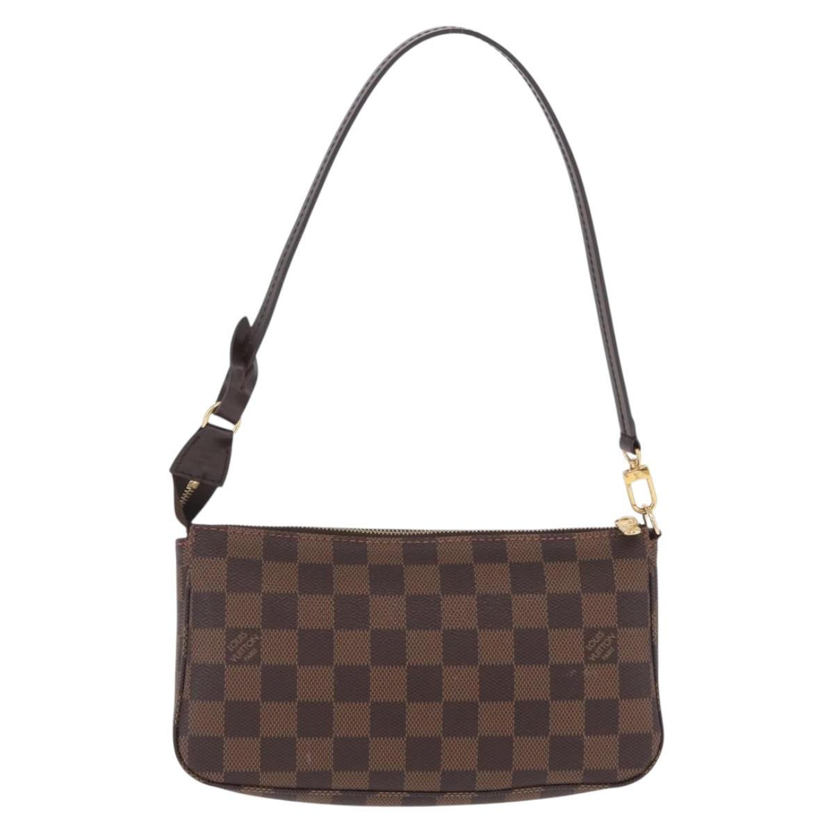 LOUIS VUITTON Damier Ebene Pochette Accessoires Pouch N41206 LV Auth am13111M