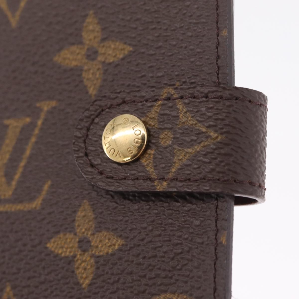 LOUIS VUITTON Monogram Agenda PM Day Planner Cover R20005 LV Auth am13123V