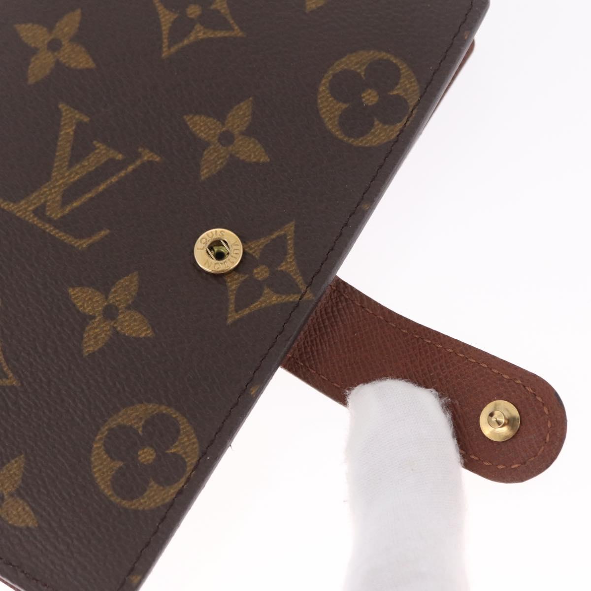 LOUIS VUITTON Monogram Agenda PM Day Planner Cover R20005 LV Auth am13123V