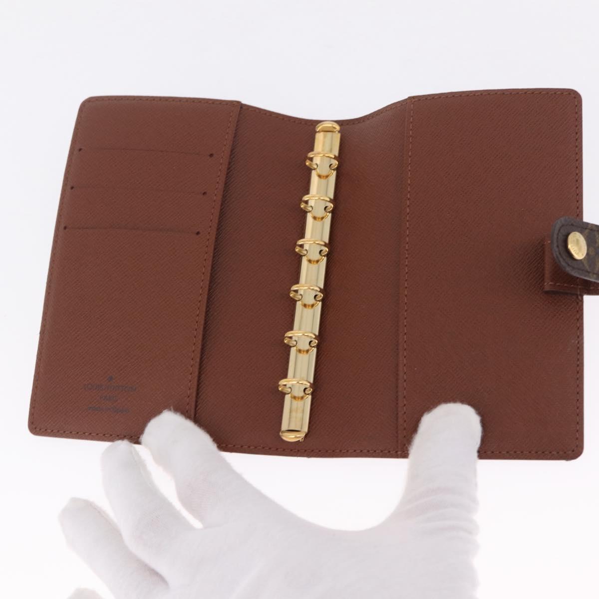 LOUIS VUITTON Monogram Agenda PM Day Planner Cover R20005 LV Auth am13123V
