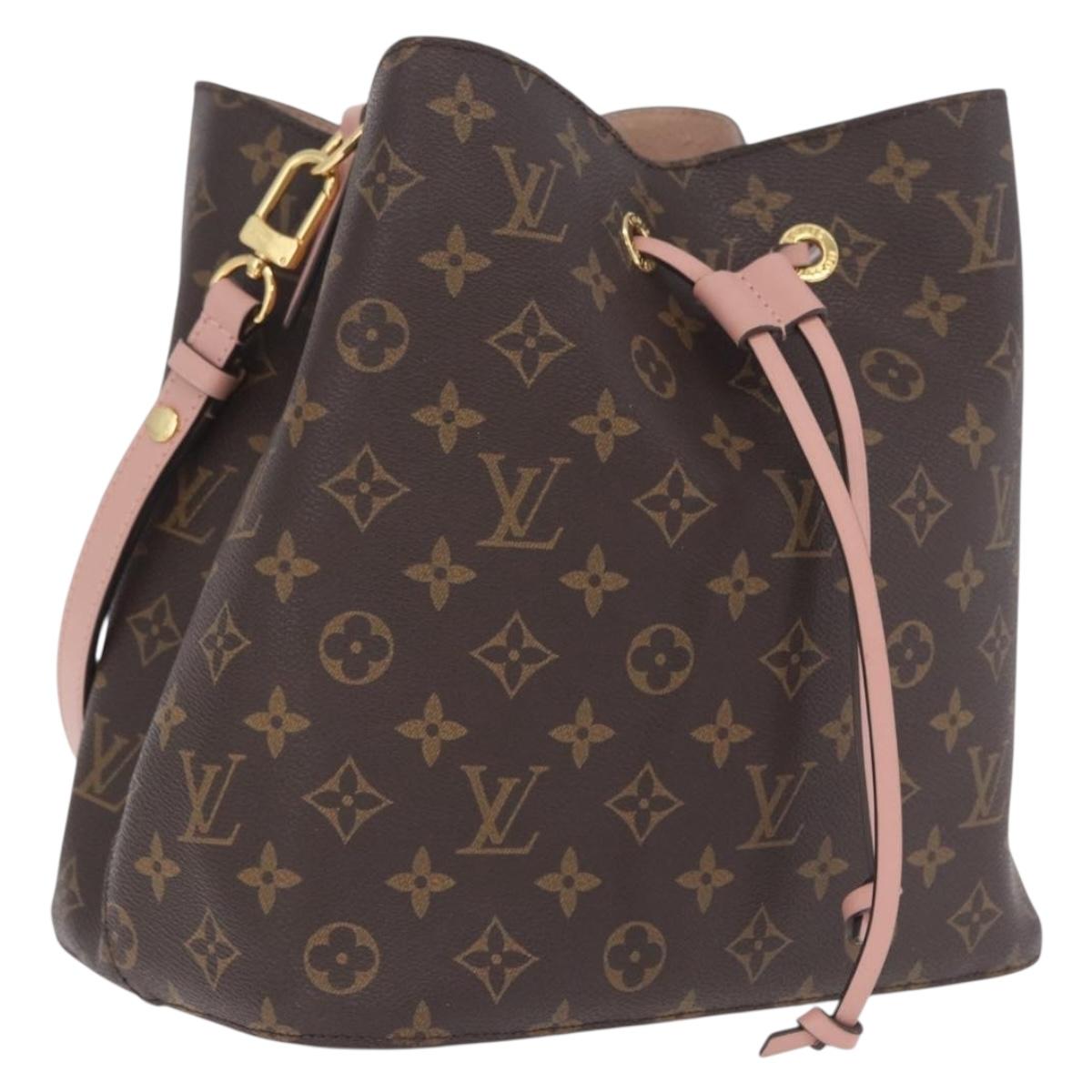LOUIS VUITTON Monogram Neo Noe Shoulder Bag Pink M44022 LV Auth am13131V