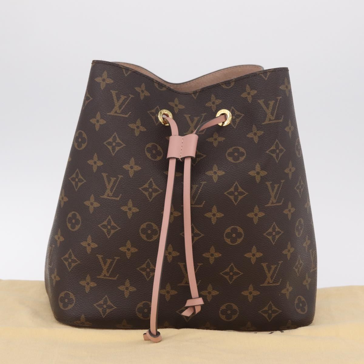 LOUIS VUITTON Monogram Neo Noe Shoulder Bag Pink M44022 LV Auth am13131V