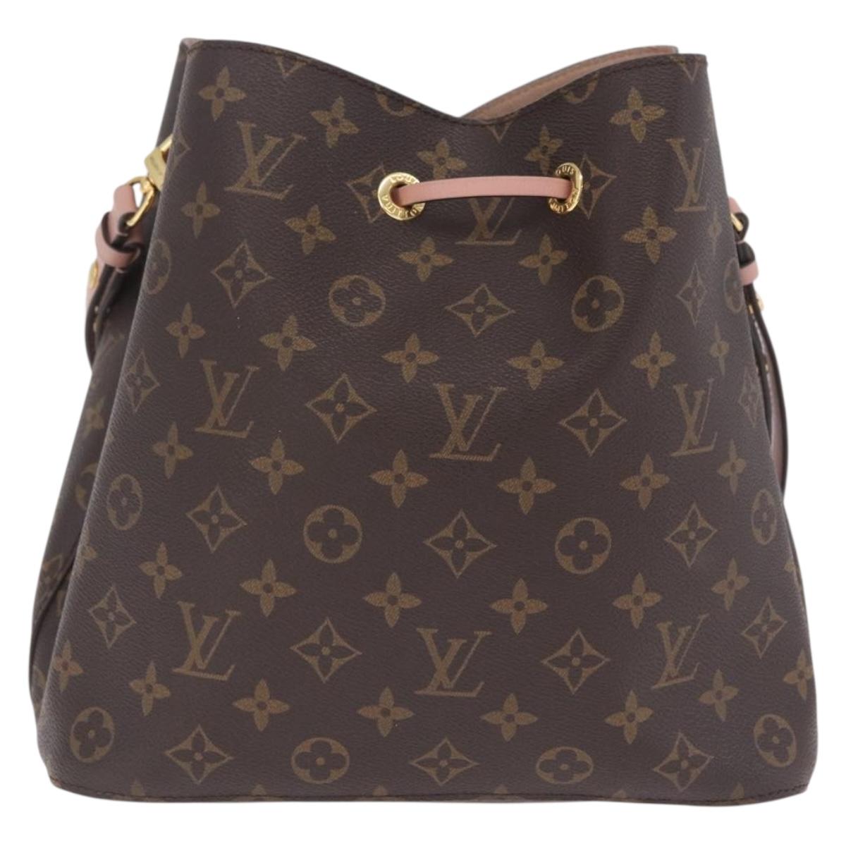 LOUIS VUITTON Monogram Neo Noe Shoulder Bag Pink M44022 LV Auth am13131V