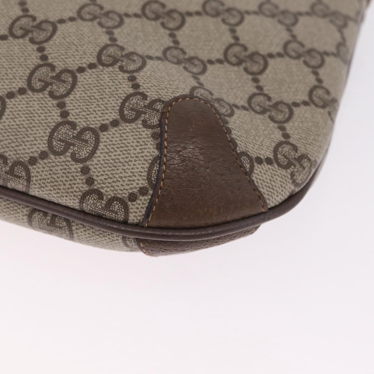 GUCCI GG Supreme Web Sherry Line Shoulder Bag PVC Brown 904 02 026 Auth am13133A