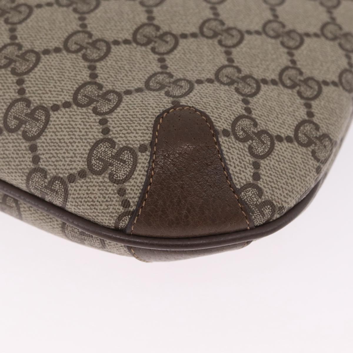 GUCCI GG Supreme Web Sherry Line Shoulder Bag PVC Brown 904 02 026 Auth am13133A