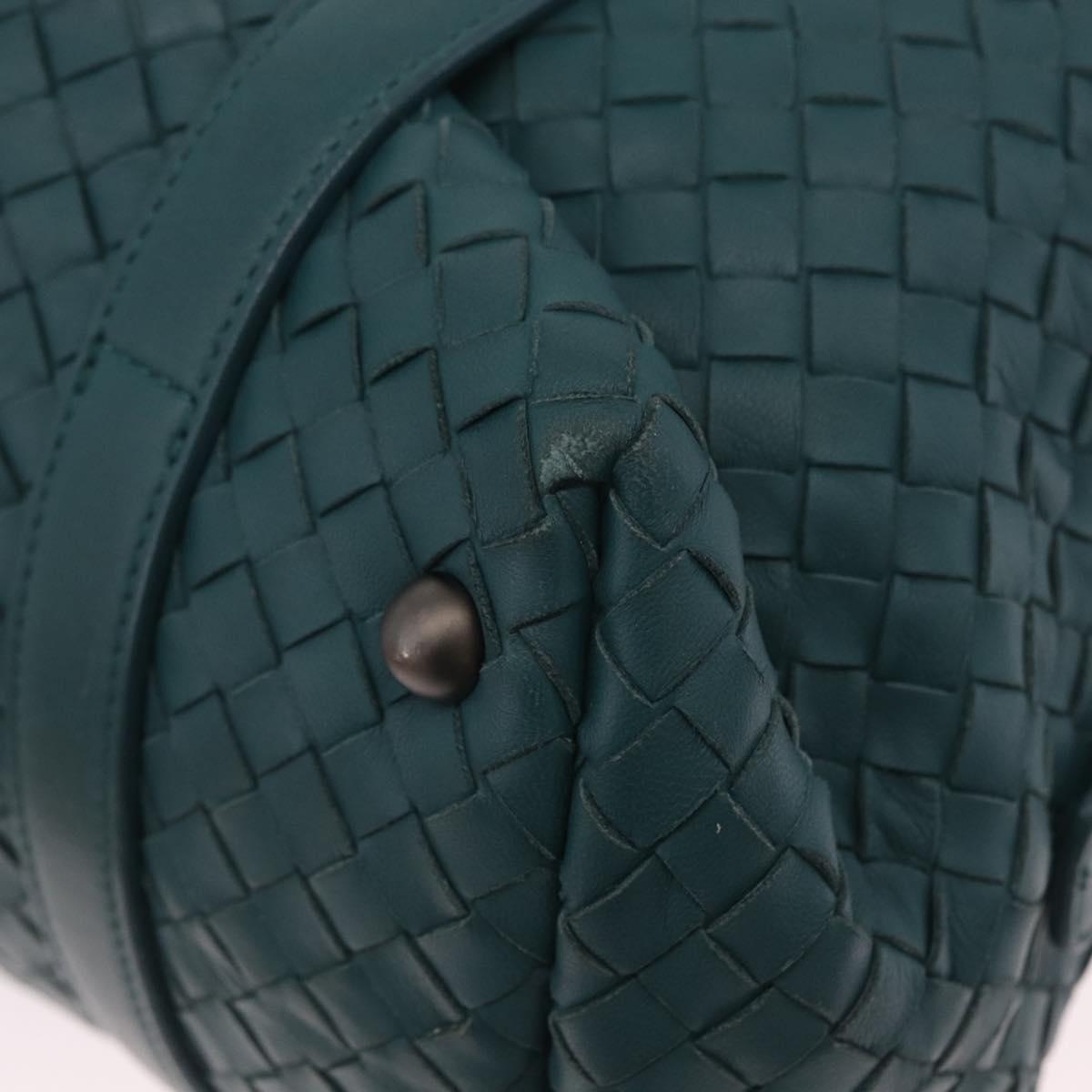 Bottega Veneta INTRECCIATO Hand Bag Leather Green Auth am13135V