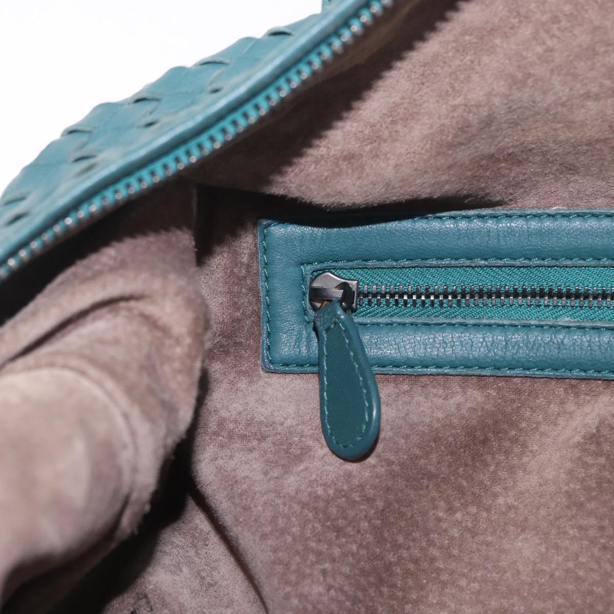 Bottega Veneta INTRECCIATO Hand Bag Leather Green Auth am13135V