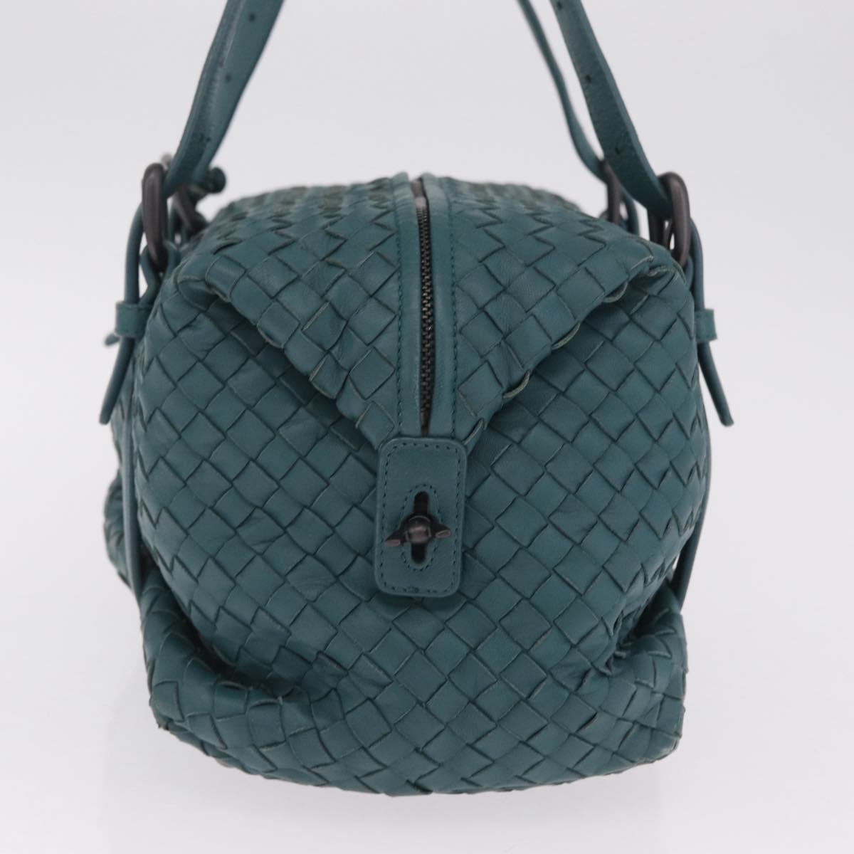 Bottega Veneta INTRECCIATO Hand Bag Leather Green Auth am13135V
