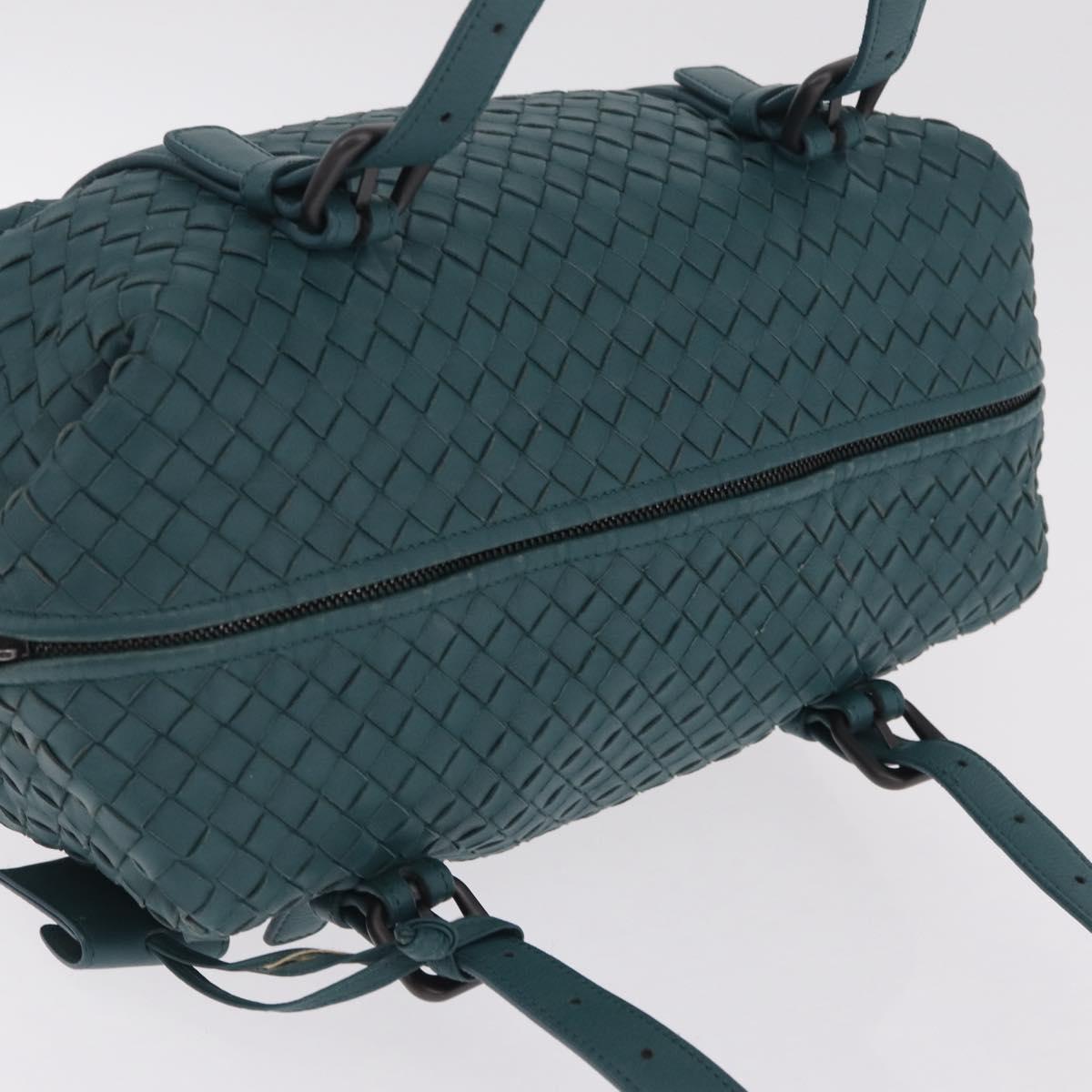 Bottega Veneta INTRECCIATO Hand Bag Leather Green Auth am13135V