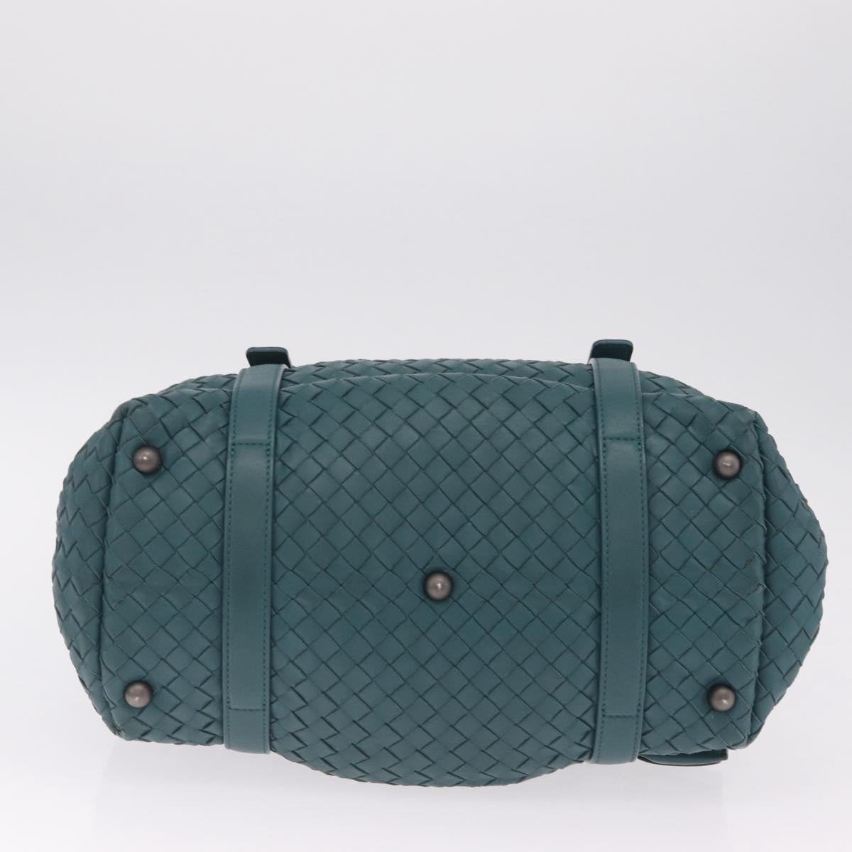 Bottega Veneta INTRECCIATO Hand Bag Leather Green Auth am13135V